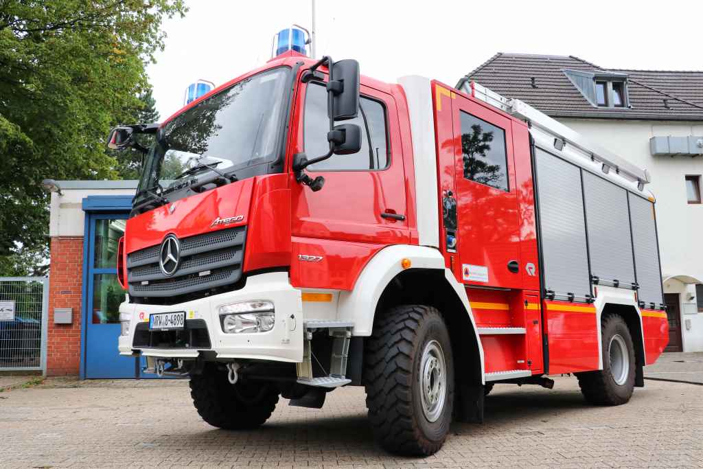 Das neueste Gefährt im Fuhrpark der Aachener Feuerwehr: Das 223.000 Euro teure Einsatzfahrzeug – bezahlt aus Bundesmitteln – ist seit kurzem bei der Freiwilligen Feuerwehr Laurensberg im Einsatz. Foto: Feuerwehr Aachen