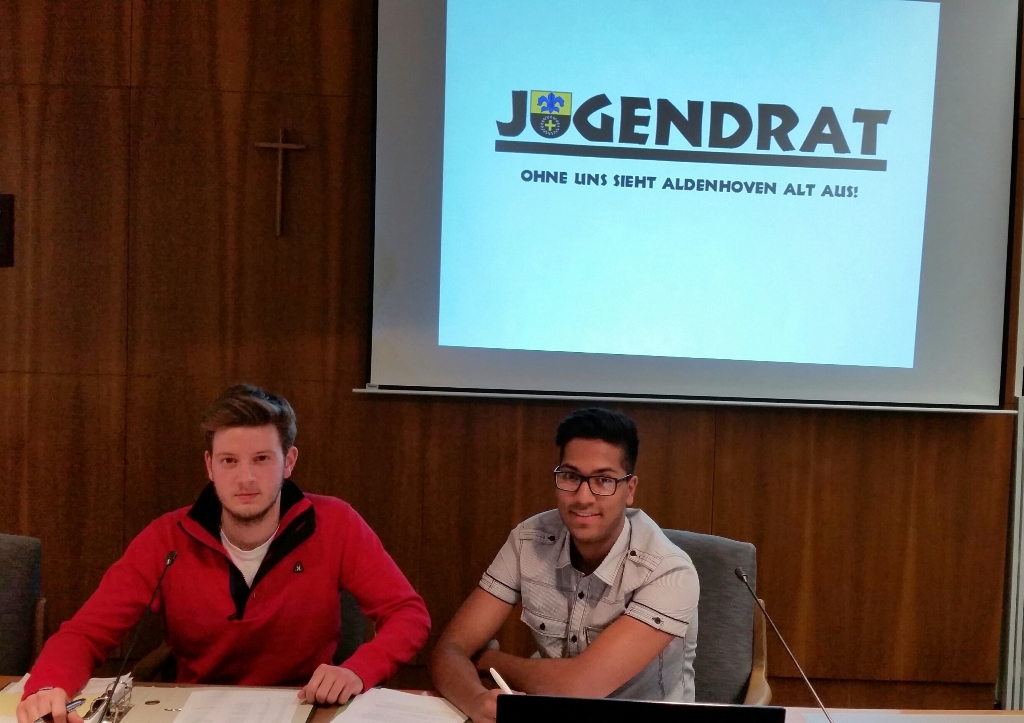 Jan Bosch (l.) und Aaruran Jeyakumar werden ab sofort den Aldenhovener Jugendrat nach außen vertreten.