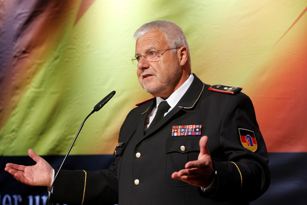 DFV-Präsident Hans-Peter KRÖGER beim 10. Berliner Abend der deutschen Feuerwehren