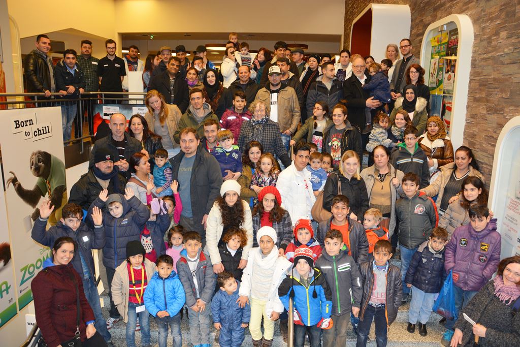 Gruppenfoto im Kino