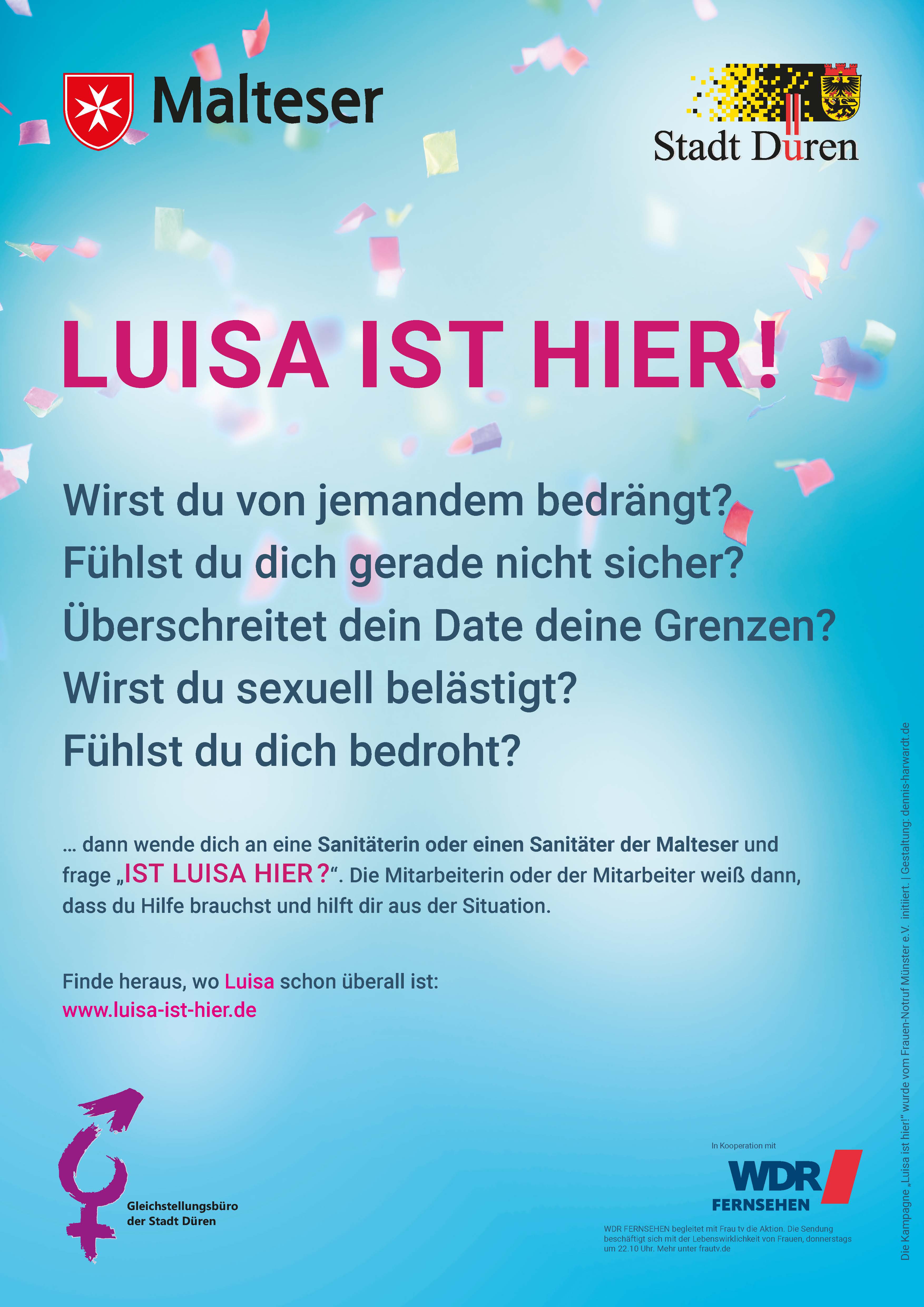 Plakat „Luisa ist hier!“ für die Annakirmes