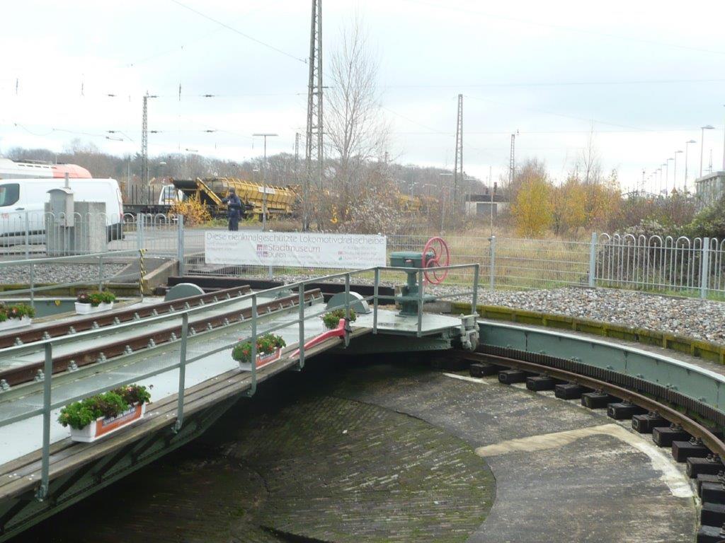 Die Drehscheibe des Dürener Bahnhofs ist eines von vielen Denkmälern, die am 10. September in Düren zu besichtigen sind. 