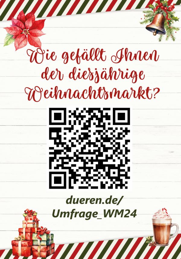 QR-Code mit Link zur Umfrage zum Weihnachtsmarkt