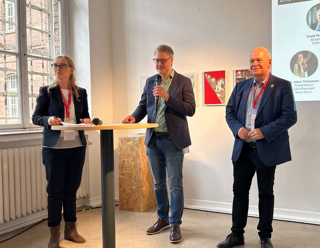 Foto: PR-Management Nord-Düren / Stadt- und Regionalplanung Dr. Jansen GmbH : Beim Immobiliendialog im Rahmen des Zukunftsprojekts Nord-Düren drehte sich alles um Nord-Düren als Stadtteil im Wandel und dessen vielfältige Entwicklungspotenziale. 