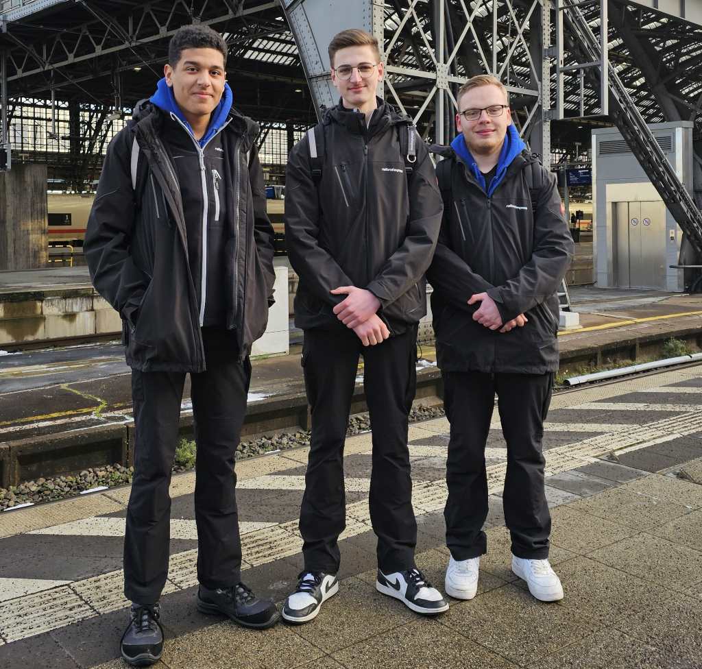 Darian, Jan und Robin werden aus Überzeugung Eisenbahner im Betriebsdienst.